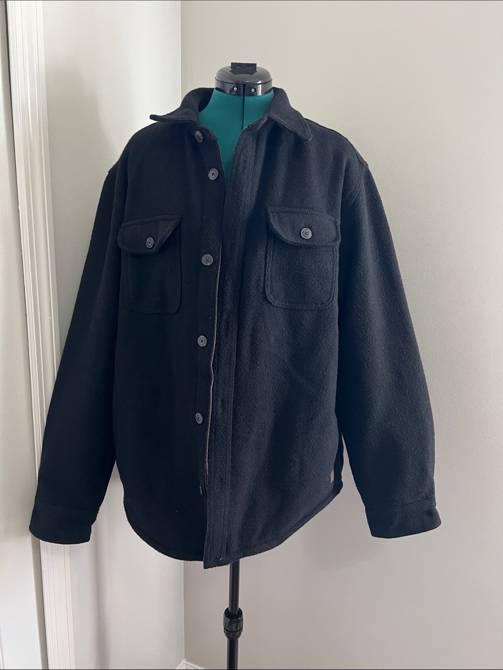 Jachs Black Fleece Shacket Jacket